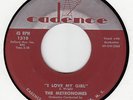 METRONOMES-I LOVE MY GIRL- CADENCE 45 1310 ORIGINAL 1957  NM VOCAL GROUP DOO WOP