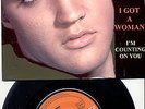 ELVIS PRESLEY I GOT A WOMAN  FRENCH SINGLE  IN NEW GLOSSY COVER