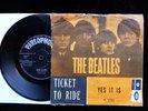 THE BEATLES Ticket To Ride NORWAY 1st 1965 Picture Cover R 5265 VG+