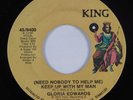 Crossover Soul 45 GLORIA EDWARDS Keep Up With My Man KING HEAR