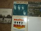 5 Beatles Lp Records- White Album,HELP,Meet The Beatles,Abbey Road-Posters &more