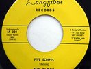 FIVE SCRIPTS 45 The Clock / Peace Of Mind NEAR MINT Doo Wop ORIGINAL e5347