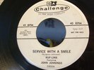 Kuf-Linx John Jennings SERVICE WITH A SMILE Challenge 45 RPM soul doo wop VG++