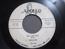 Apollo Records Eddie Bo - Hey Bo / Tell Me Why PROMO R&B Blues Soul LISTEN