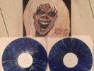 IRON MAIDEN - EDDYS MIND, BLUE MULTICOLOR VINYL, RARE 2LP