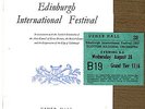 Concert Programme, Ticket USHER HALL Edinburgh SCOTTISH NATIONAL ORCHESTRA 1957