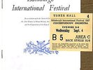 Concert Programme & Ticket USHER HALL Edinburgh CONCERTGEBOUW ORCHESTRA 1957