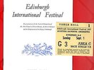 Concert Programme, Ticket USHER HALL Swarowsky SCOTTISH NATIONAL ORCHESTRA 1957