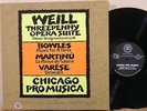 REFERENCE Recordings RR-29 WEILL Threepenny Opera Suite Chicago Pro Musica NM