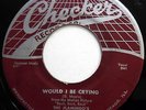 THE FLAMINGO'S 45 Would I Be Crying / Just For A Kick DOO WOP Checker ORIG mg511
