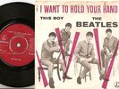 THE BEATLES I WANT TO HOLD YOUR HAND DANISH 45+PS 1963    FIRST PRESS RED LABELS