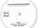 KUHSE Hanne-Lore WAGNER R. WAGNER S. LISZT Lieder PRIVATE Unissued LOW SHIP WW