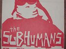 THE SUBHUMANS - FLYER poster 1980 D.O.A. CANADIAN punk KBD guns n' roses SEATTLE
