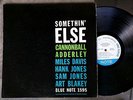 JAZZ LP CANNONBALL ADDERLEY Somethin' Else MILES DAVIS Blue Note DG RVG ear No R