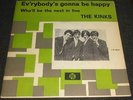 THE KINKS 45 EVRYBODYS GONNA BE HAPPY+PS HOLLAND RARE