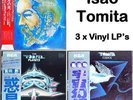 3x Mint- LPs Isao Tomita Debussy Clair De Lune The Planets Cosmos Japan ???