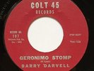 Rock Roll teen rockabilly 45 BARRY DARVELL Geronimo Stomp COLT 45 NM superb HEAR