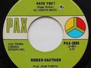 *ROGER RODIER-GAUTHIER Have you / Overseer PSYCH FOLK 1970 CANADA PAX RARE 45