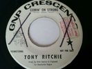 RARE TONY RITCHIE Comin' On Strong 45 Record Garage Fuzz Freakbeat VG- L K