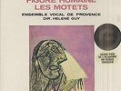Hélène GUY, POULENC Figure humaine, Les Motets French LP PIERRE VERANY 2811