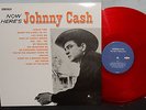 JOHNNY CASH RED VINYL IMPORT LP NOW HERE'S JOHNNY CASH MINT NR VPI