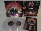 SLAYER AT DAWN THEY DIE 2 LP CLEAR VINYL LIVE HOLLAND 1985