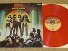 KISS ORIGINAL LOVE GUN RED VINYL PYE UK RELEASE 1977