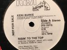 Keni Burke Risin' To The Top RCA Dj Promo 12 Inch Single Modern Soul Disco RARE