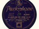 * ARTHUR ROSEBERY'S KIT-KAT BAND - HE LOVES AND SHE LOVES - PARLOPHONE R-240