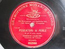 78rpm ENRICO CARUSO - BIZET PEARL FISHERS - 12