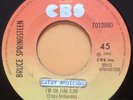 BRUCE SPRINGSTEEN i'm on fire / cover me  45 COSTA RICA 1984