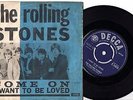 The Rolling Stones Come On 1963 RAREST BLUE Denmark Danish unique p/s 45 7
