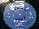 THE WHO - SUBSTITUTE B/W CIRCLES WITHDRAWN REACTION UK 7