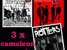 ANTI-SOCIAL + ROTTERS + WC3 +  Reissue PUNK Cameleon  RARE 