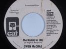 Modern Soul 45 GWEN MCCRAE The Melody Of Life CAT HEAR