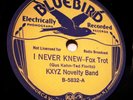 Hot Texas Band-Bluebird 5832 KXYZ Novelty Band (San Antonio 1935) E+ beauty
