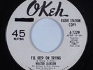 Northern Soul 45 WALTER JACKSON I'll Keep On Trying OKEH HEAR
