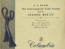 Bach:Unaccompanied Violin Sonata No.3 & 4/Johanna Martzy/UK COLUMBIA:33CX 1287