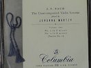 Columbia 33CX 1286  Johanna Martzy J.S. Bach Violin Sonatas Vol.1 1 & 2 UK 1st