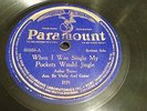 Arthur Tanner - When I Was Single My Pockets Would Jingle - PARAMOUNT 33163 V+
