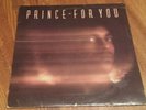 PRINCE FOR YOU original 1st press debut LP on WARNER BROS records from 1978 Baby