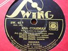 78 trs-rpm-BILL COLEMAN- REINHARDT-GRAPPELLY- Indiana- SWING SW 42