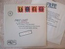 ROCK white label promo Free Live 1971 in envelope style cover A&M