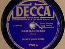 SLLEEPY JOHN ESTES MAILMAN BLUES DECCA 78 ROBERT NIGHTHAWK