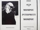 MHS 3462-66 Mompou Inteerpreets Mompou, 5LP set