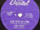 Rockabilly 78 GENE VINCENT Race With The Devil / Gonna Back Up Baby CAPITOL 3530