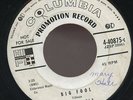 RONNIE SELF. BIG FOOL / FLAME OF LOVE. DJ PROMO 45. ROCKABILLY ROCKER  HEAR
