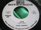 Rare Mod R&B 45 : Mark Murphy   Love   Come And Get Me   Riverside 4519 Promo