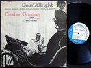 DEXTER GORDON Doin' Allright LP BLUE NOTE 84077 US 1961 NY RVG Freddie Hubbard