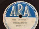 LUDMILA LOPATO-BLUE KERCHIEF-ARA TEST PRESSING- RARE VINYL 78 Rpm,Not shellac NM